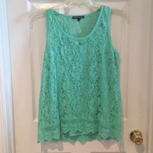 Cable & Gauge size L lace top